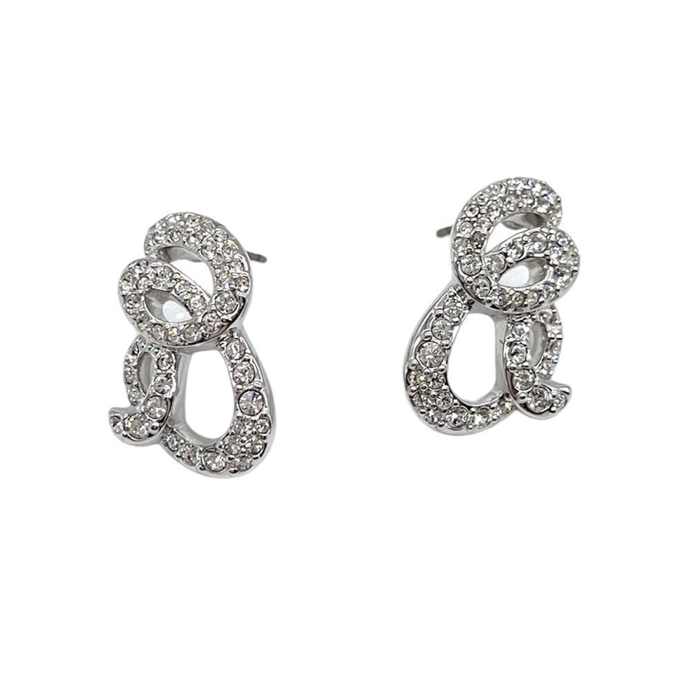 Swarovski Twisted Paved Crystals Earrings
